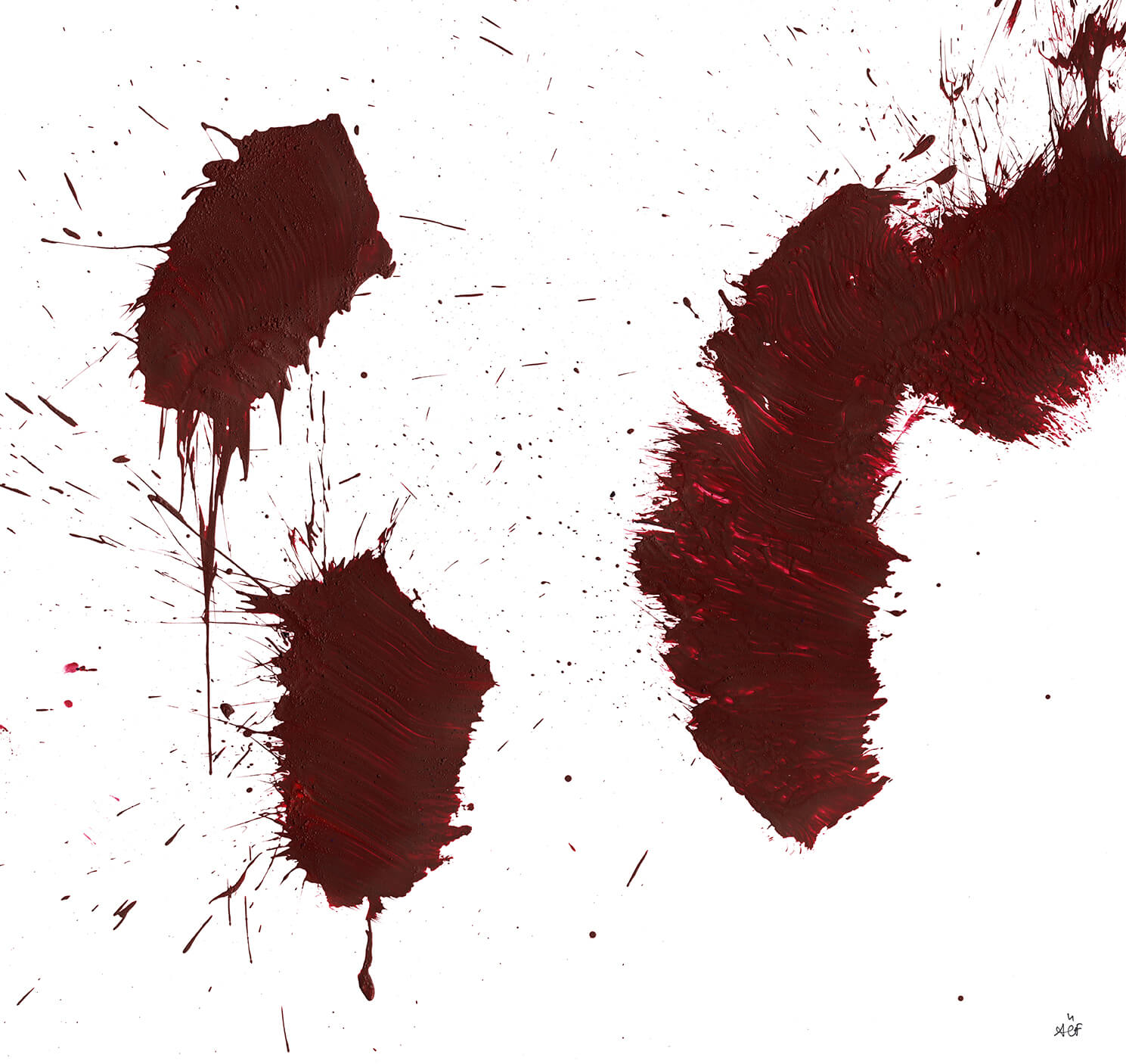 tableau n1, serie desespoir, rage et combustion interieure